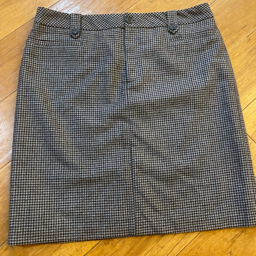 Eddie Bauer Houndstooth Skirt